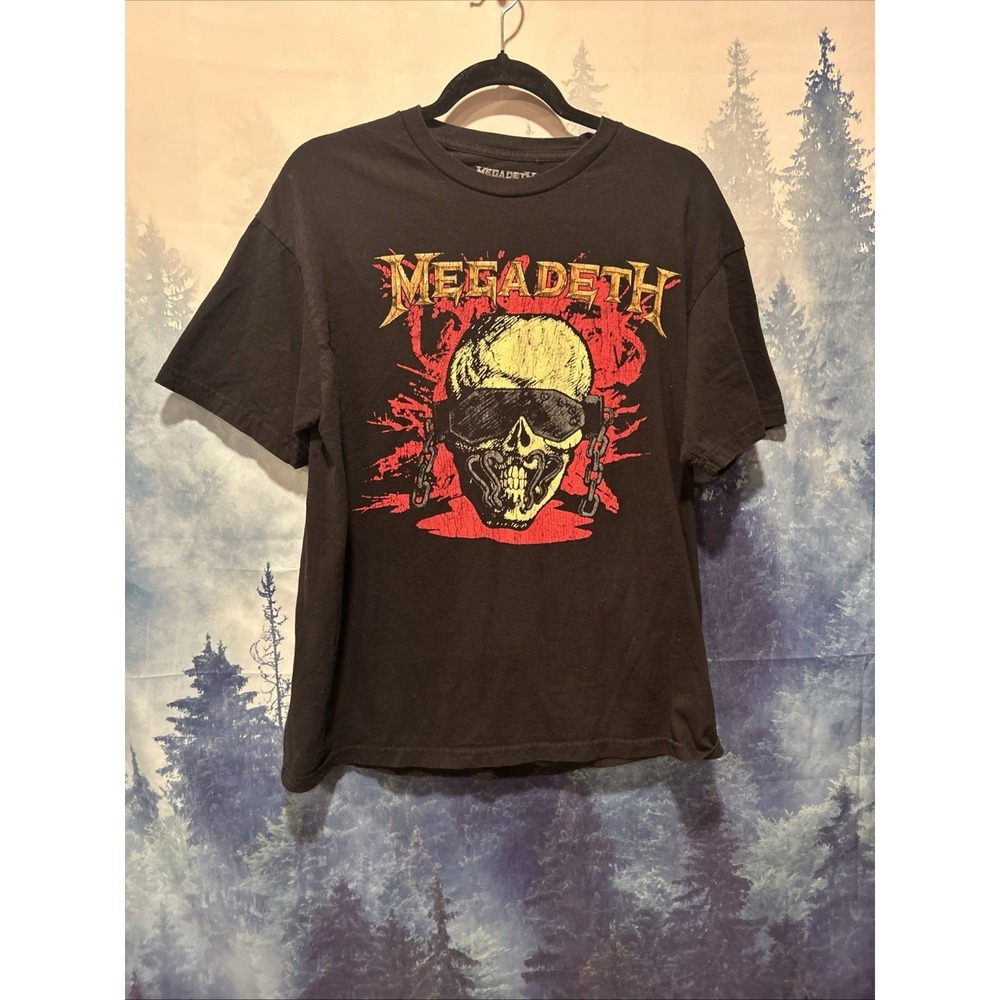 Megadeth Vic Rattlehead Graphic‎ T-Shirt Black Size Large